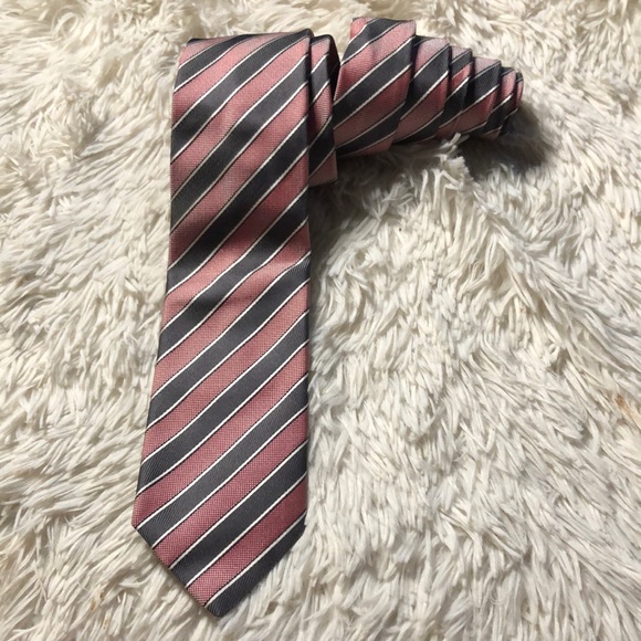 Hugo boss striped tie 100% silk